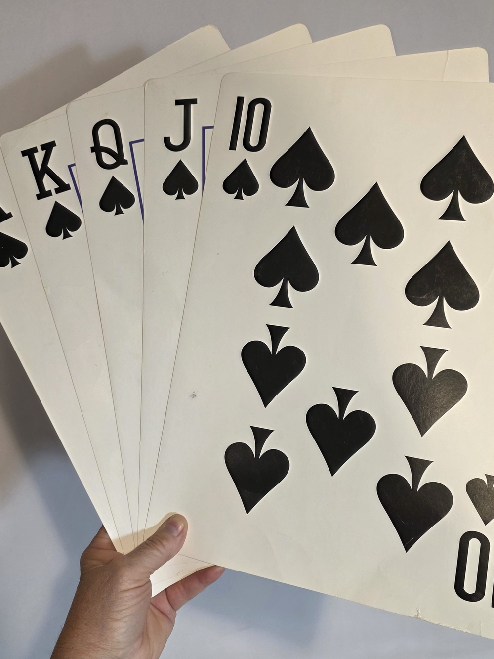 Vintage Novelty Jumbo Oversized Playing Cards Deck Huge Red Complete + Jokers